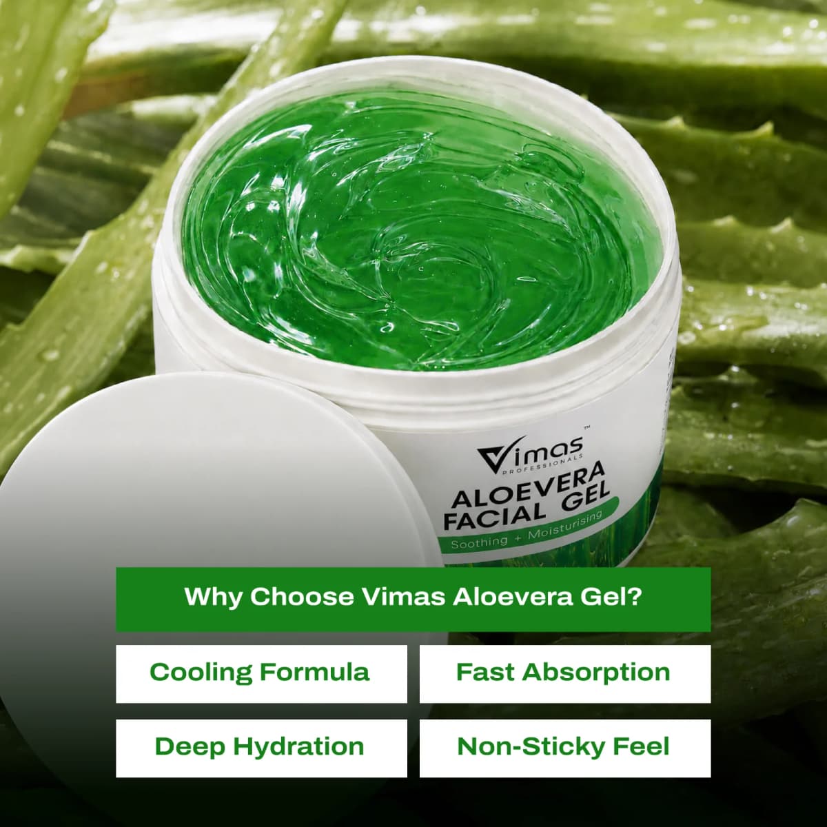 Vimas Aloe Vera Facial Gel – 300g — view 3