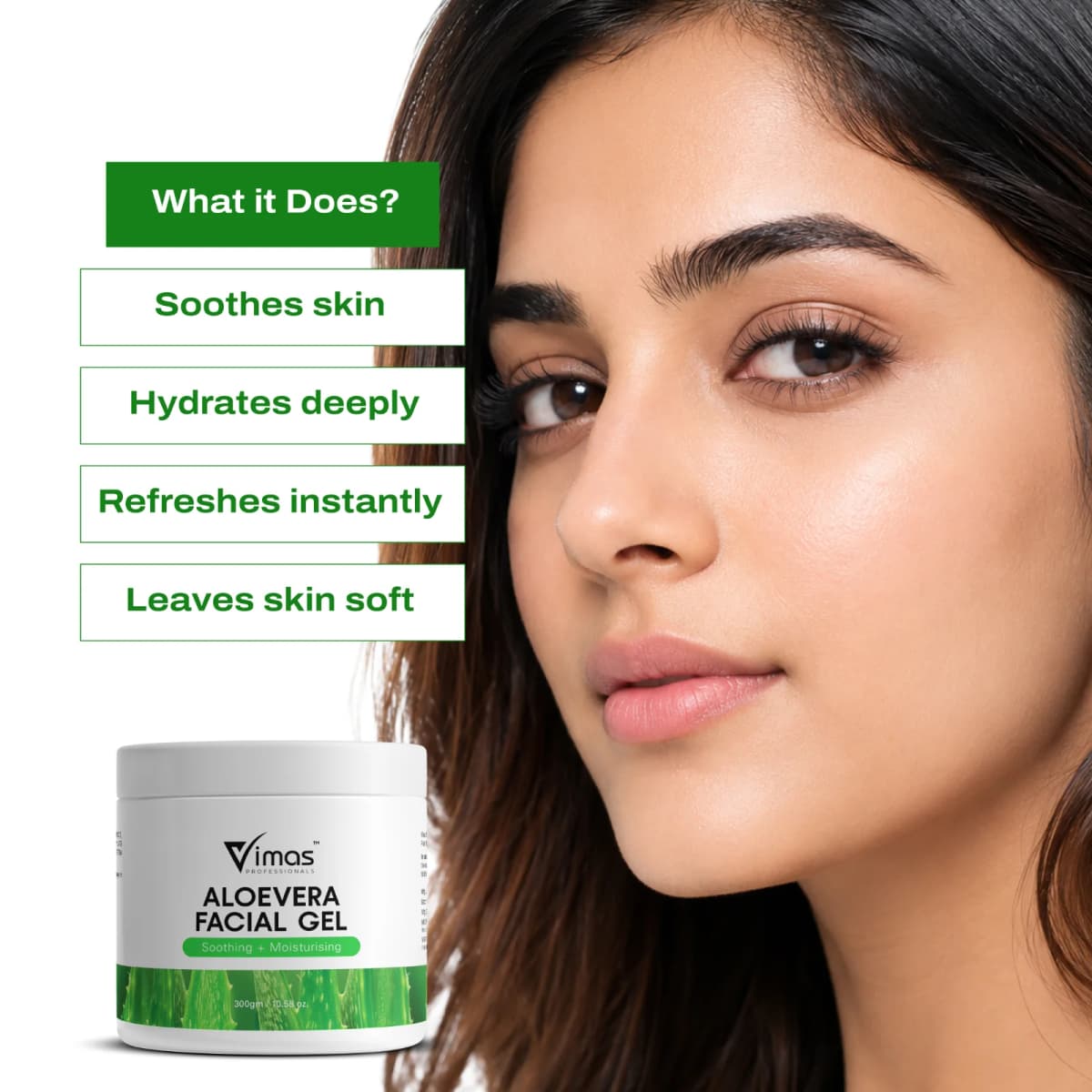 Vimas Aloe Vera Facial Gel – 300g — view 4